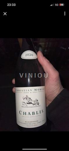 Vin Blanc sec Domaine Christian Moreau Père & Fils 2020 France Bourgogne Chablis AOC