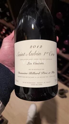 Burgundsko Saint-Aubin Premier Cru Domaine Billard Père et Fils Les Castets 2012
