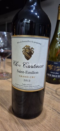 Bordeaux Saint-Émilion Grand Cru Clos Cantenac 2013