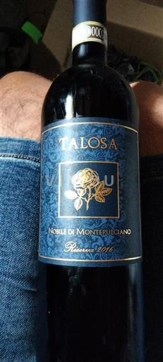 Tuscan Wines Nobile di Montepulciano Talosa Riserva 2016