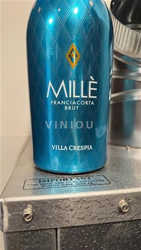 Vin Effervescent Rouge brut Millè Villa Crespia 2016 Italie Lombardie Franciacorta DOC