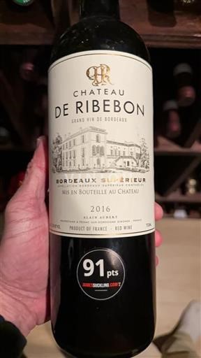 Bordéus Bordeaux Superior Château Ribebon 2016