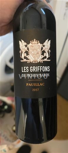 Bordeaux Pauillac Pichon Baron Les Griffons 2017