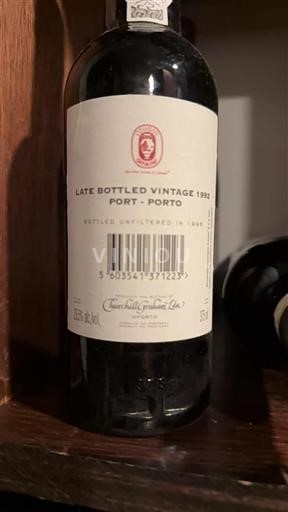 Portugal Portvin Churchill Graham Lda Late Bottled Vintage 1992