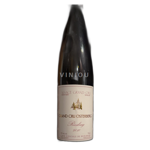 Vin Blanc sec Grand Cru Osterberg Cave Vinicole de Hunawihr 2010 France Alsace AOC Grand Cru