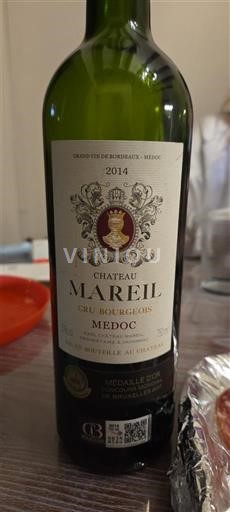 Bordeaux Médoc Cru Bourgeois Château Mareil 2014