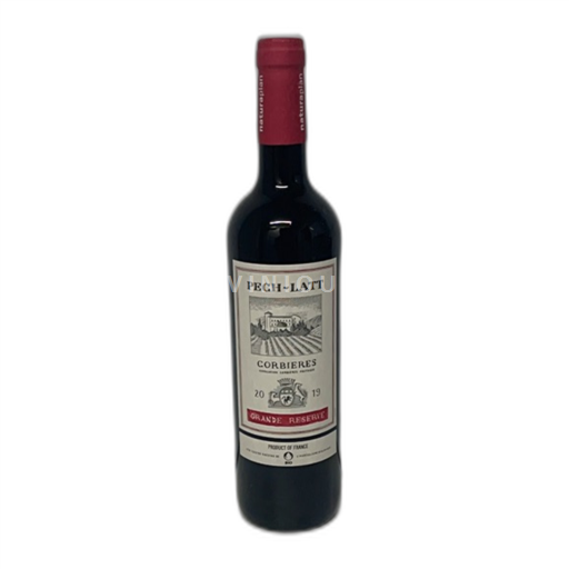 Vin Rouge sec Grande Réserve Château Pech-Latt 2019 France Languedoc Corbières AOC