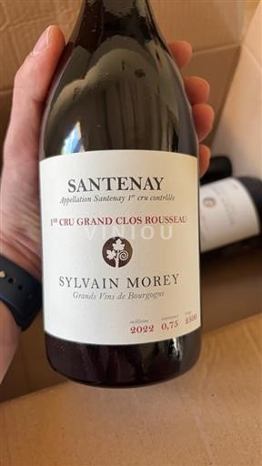 Borgonha Santenay Premier Cru Sylvain Morey Clos Rousseau 2022