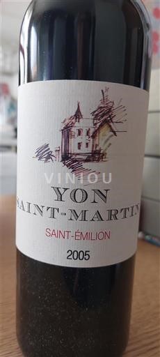 Bordeaux Saint-Émilion Yon Saint-Martin 2005