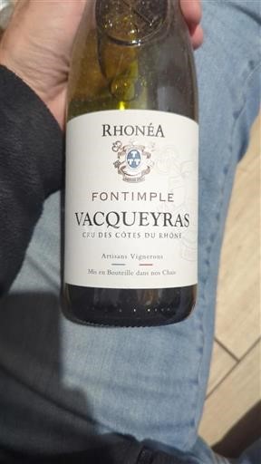 Rona dolina Vacqueyras Rhonéa Fontimple 2021