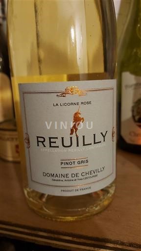 Loire Valley Reuilly Domaine Chevilly Gris 2021