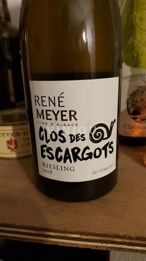 Vin Blanc sec Clos des Escargots René Meyer 2018 France Alsace Alsace Grand Cru AOC