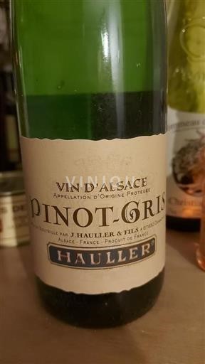 Alsácia Pinot gris Hauller Pinot Gris 2015