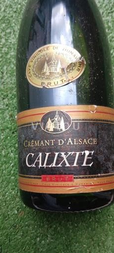 Vin Effervescent Blanc brut Calixthe Cave Vinicole de Hunawihr Non millésimé France Alsace Crémant-d'alsace AOC Grand Cru