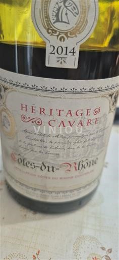 Rhône-dalen Côtes-du-Rhône Cavare Héritage 2014