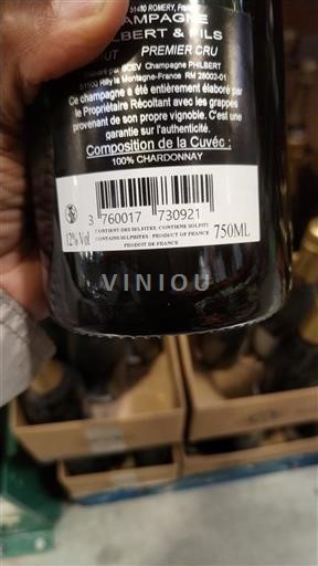 Champaña Champán Premier Cru Champagne Philbert & Fils Sin añada