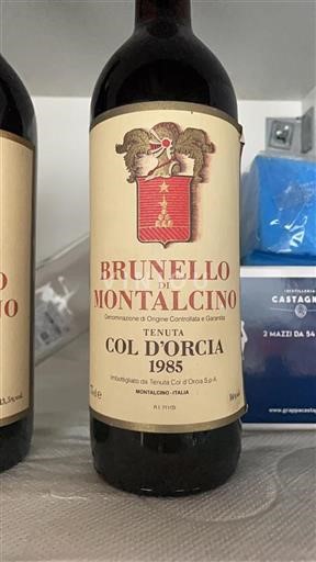 Tuscan Wines Brunello di Montalcino Col Orcia 1985
