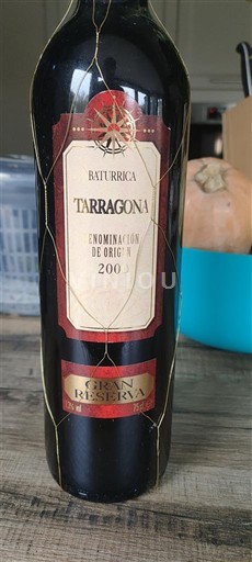 Katalonja Tarragona Baturrica Gran Reserva 2001