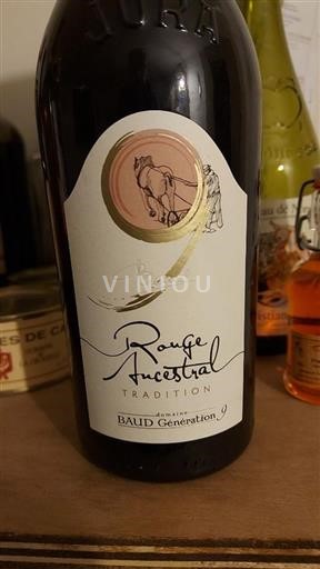 Vin Rouge sec Rouge Ancestral Baud Génération 2020 France Jura Côtes-du-jura AOC