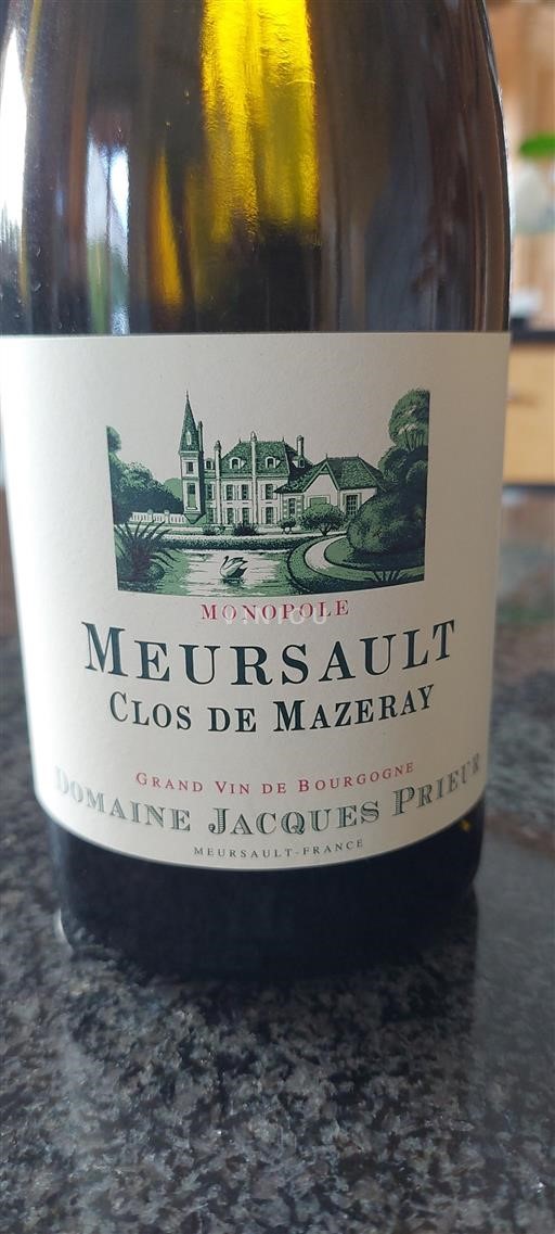 Burgund Meursault Domaine Jacques Prieur Clos de Mazeray 2022