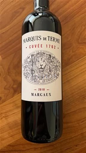 Burdeos Margaux Grand Cru Marquis de Terme Cuv%c3%a9e 1762 2018
