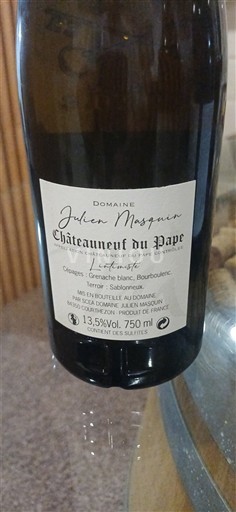 Rhônetal Châteauneuf-du-Pape Domaine Julien Masquin L'intimiste 2022