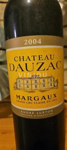Bordeaux Margaux Grand Cru Château Dauzac 2004