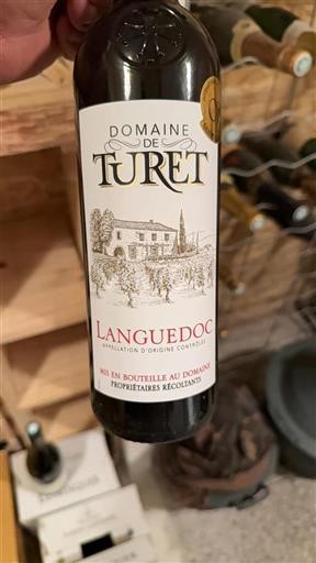 Vin Rouge sec Domaine Turet 2020 France Languedoc AOC