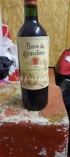 Bordéus Baron de Gravelines Réserve Spéciale 2000