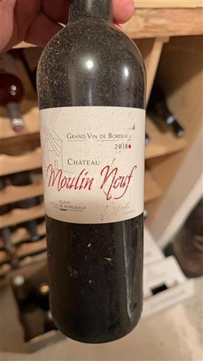 Bordéus Blaye-Côtes-de-Bordéus Château Moulin Neuf 2018