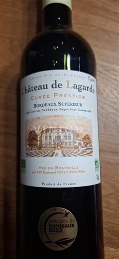 Bordeaux Bordeaux Supérieur Château Lagarde Prestige Ikke årgangsbestemt