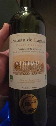 Bordeaux Bordeaux superior Château Lagarde Prestige Nemilésimat