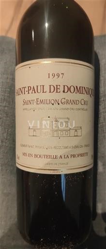 Bordeaux Saint-Émilion Grand Cru Grand Cru Saint-Paul de Dominique 1997