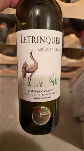 Sudoeste Côtes de Gascogne Fabien Castaing Aux Vols des Grues 2019