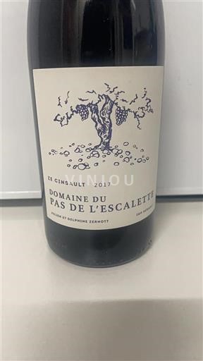 Languedoc-Roussillon Hérault Domaine Pas de l'Escalette Ze Cinsault 2017