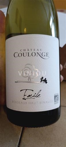 Bordeaux Bordeaux haut-benauge Château Coulonge Emile 2022