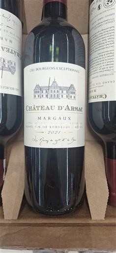 Bordeaux Margaux Cru Bourgeois Exceptionnel Château Arsac 2021