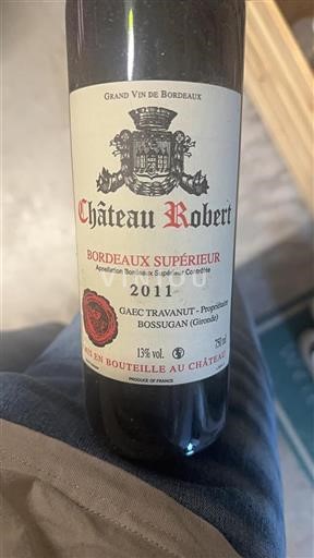 Bordéus Bordeaux Superior Château Robert 2011