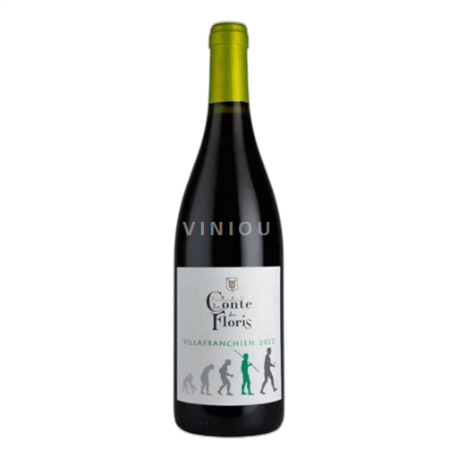 Vin Rouge sec Villafranchien Pezenas Conte des Floris 2022 France Languedoc AOC biodynamie