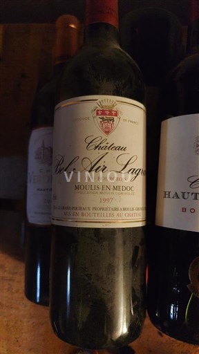 Bordeaux Moulis-en-Médoc Cru Bourgeois Château Bel Air Lagrave 1997