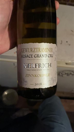 Alsace Alsace Grand Cru Grand Cru Helfrich Zinnkoepfle 2018