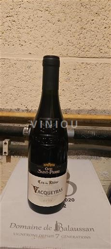 Rhônedalen Vacqueyras Caves Saint-Pierre 2016