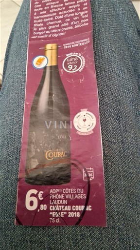 Rhônen laakso Määrittelemätön Château Courac Éole 2018