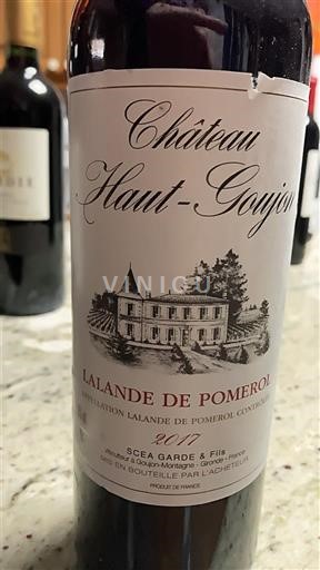 Bordeaux Lalande-de-pomerol Château Haut-Goujon 2017