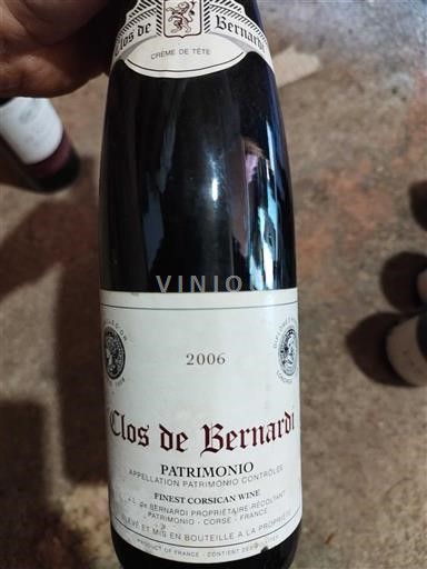 Corsica Patrimonio Clos de Bernardi Crème de Tête 2006