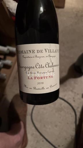 Burgundi Bourgogne Côte Chalonnaise Domaine Villaine La Fortune 2018