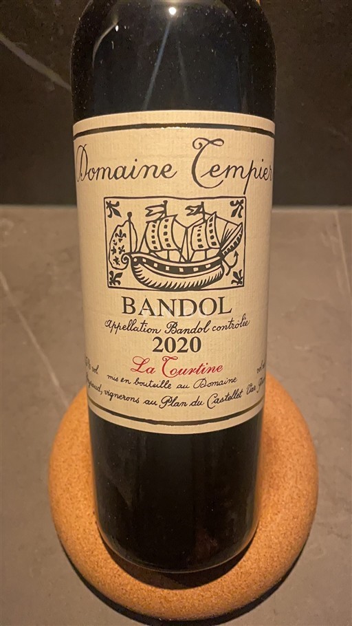 Provence Bandol Domaine Tempier La Courtine 2020