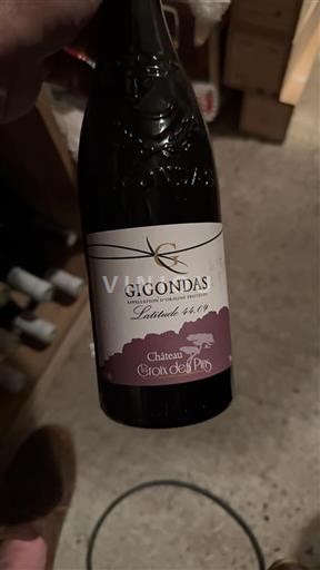 Rhônen laakso Gigondas Château La Croix des Pins Latitude 44.09 2017