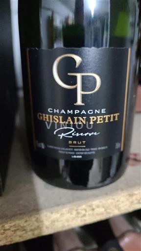 Champaña Champán Ghislain Petit Réserve Sin añada