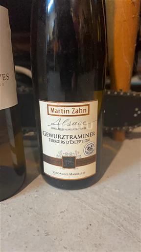 Alsace Gewurztraminer Grand Cru Martin Zahn Terroirs d%27Exception Không niên vụ